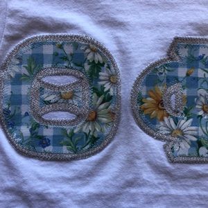 Daisy Theta Phi Alpha Patch Letter T-shirt